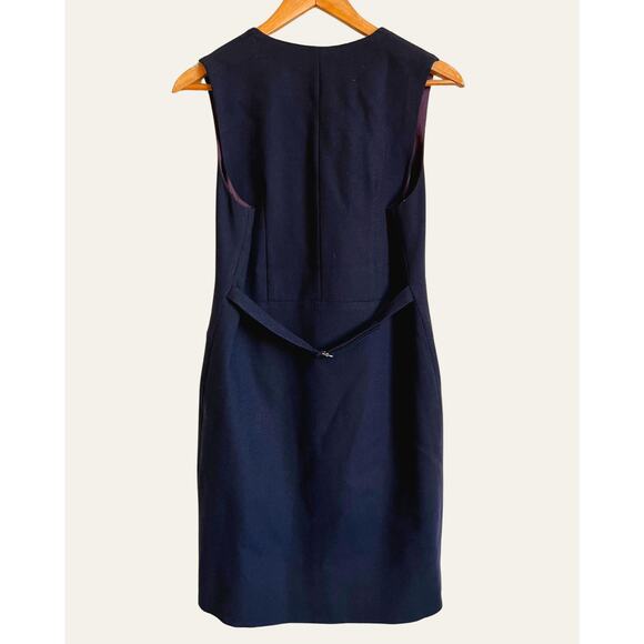 Vintage Talbots Navy Button-Front Sleeveless Dress – Size 4 - Picture 2 of 5